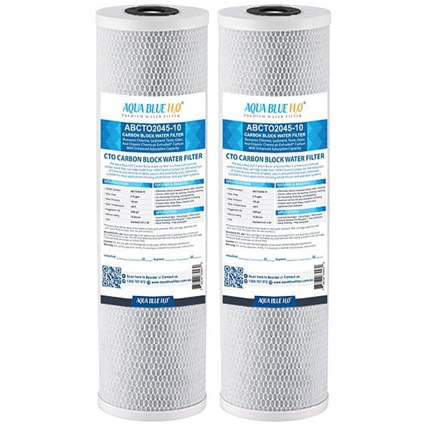 Big Blue 20"x4.5" Whole House CTO Carbon Block 10Mic - WATER FILTER DISTRIBUTORS