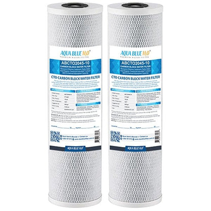 Big Blue 20"x4.5" Whole House CTO Carbon Block 10Mic - WATER FILTER DISTRIBUTORS