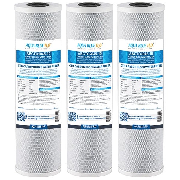 Big Blue 20"x4.5" Whole House CTO Carbon Block 10Mic - WATER FILTER DISTRIBUTORS