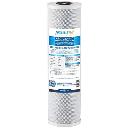 Big Blue 20"x4.5" Whole House CTO Carbon Block 10Mic - WATER FILTER DISTRIBUTORS