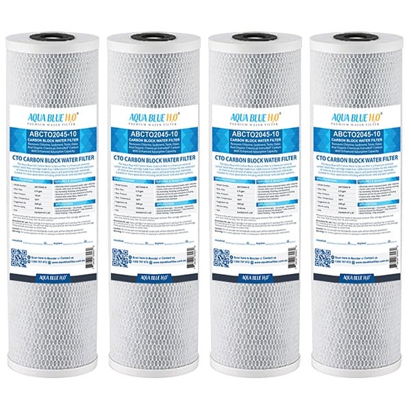 Big Blue 20"x4.5" Whole House CTO Carbon Block 10Mic - WATER FILTER DISTRIBUTORS
