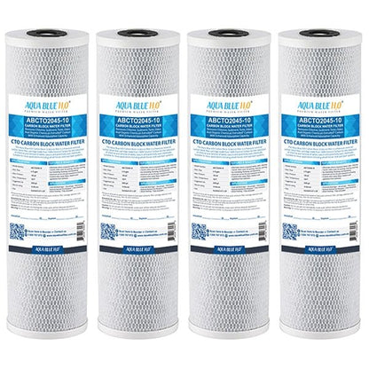 Big Blue 20"x4.5" Whole House CTO Carbon Block 10Mic - WATER FILTER DISTRIBUTORS