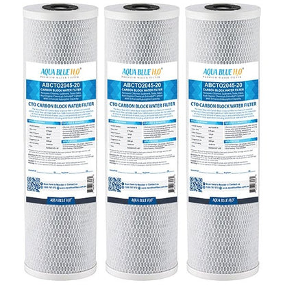 Big Blue 20"x4.5" Whole House CTO Carbon Block 1Mic - WATER FILTER DISTRIBUTORS
