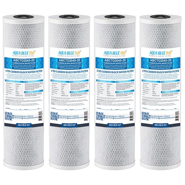 Big Blue 20"x4.5" Whole House CTO Carbon Block 1Mic - WATER FILTER DISTRIBUTORS
