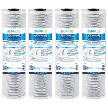 Big Blue 20"x4.5" Whole House CTO Carbon Block 1Mic - WATER FILTER DISTRIBUTORS