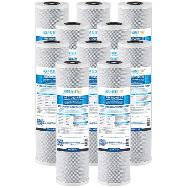 Big Blue 20"x4.5" Whole House CTO Carbon Block 1Mic - WATER FILTER DISTRIBUTORS