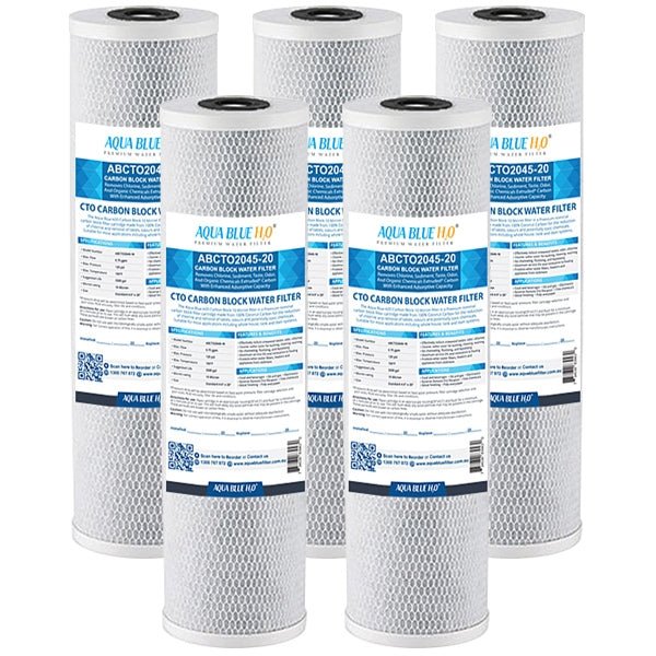 Big Blue 20"x4.5" Whole House CTO Carbon Block 1Mic - WATER FILTER DISTRIBUTORS