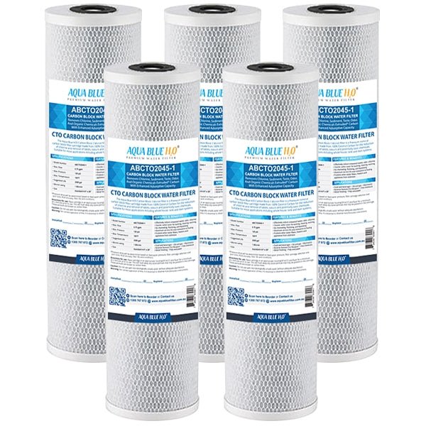 Big Blue 20"x4.5" Whole House CTO Carbon Block 1Mic ABCTO2045 - 1 - WATER FILTER DISTRIBUTORS