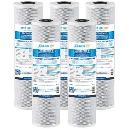 Big Blue 20"x4.5" Whole House CTO Carbon Block 1Mic ABCTO2045 - 1 - WATER FILTER DISTRIBUTORS