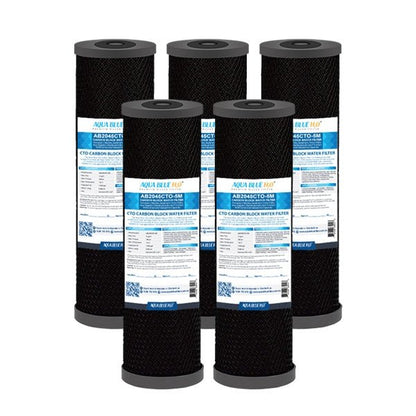 Big Blue 20"x4.5" Whole House CTO Carbon Block 1Mic ABCTO2045 - 1 - WATER FILTER DISTRIBUTORS