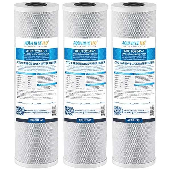 Big Blue 20"x4.5" Whole House CTO Carbon Block 1Mic ABCTO2045 - 1 - WATER FILTER DISTRIBUTORS