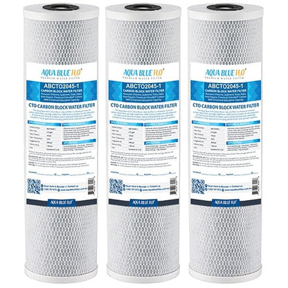 Big Blue 20"x4.5" Whole House CTO Carbon Block 1Mic ABCTO2045 - 1 - WATER FILTER DISTRIBUTORS