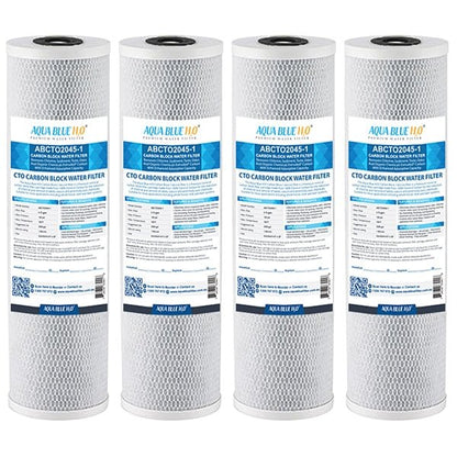 Big Blue 20"x4.5" Whole House CTO Carbon Block 1Mic ABCTO2045 - 1 - WATER FILTER DISTRIBUTORS