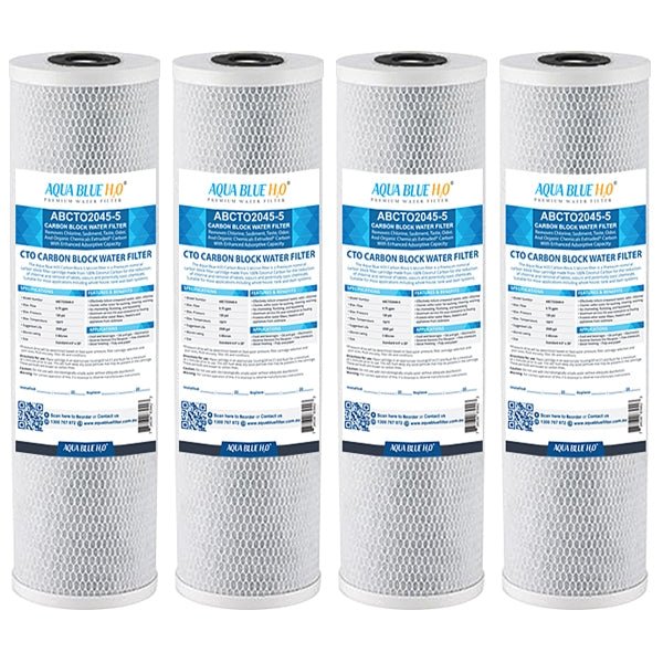Big Blue 20"x4.5" Whole House CTO Carbon Block 5Mic - WATER FILTER DISTRIBUTORS