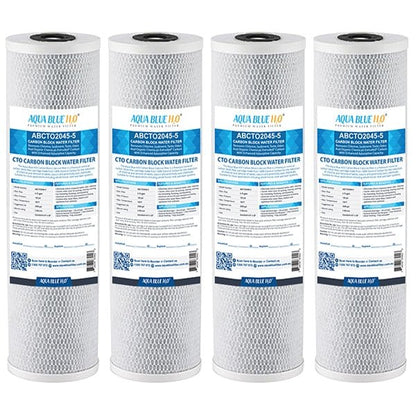 Big Blue 20"x4.5" Whole House CTO Carbon Block 5Mic - WATER FILTER DISTRIBUTORS