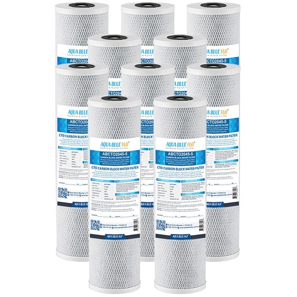 Big Blue 20"x4.5" Whole House CTO Carbon Block 5Mic - WATER FILTER DISTRIBUTORS