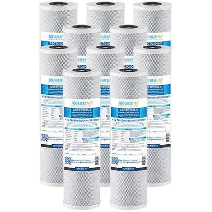 Big Blue 20"x4.5" Whole House CTO Carbon Block 5Mic - WATER FILTER DISTRIBUTORS