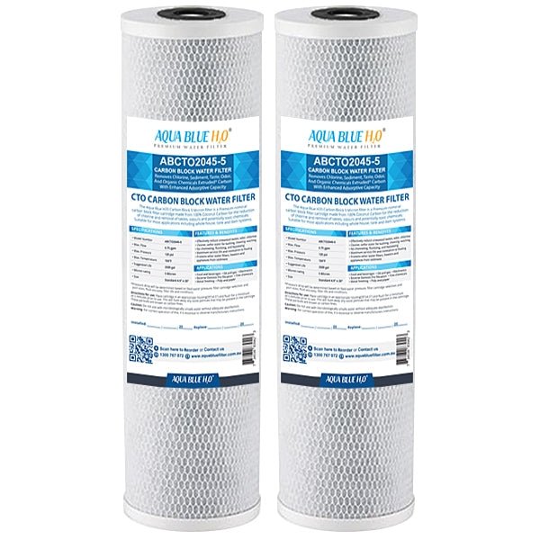 Big Blue 20"x4.5" Whole House CTO Carbon Block 5Mic - WATER FILTER DISTRIBUTORS