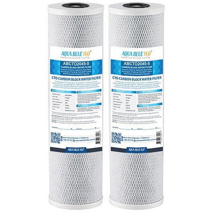 Big Blue 20"x4.5" Whole House CTO Carbon Block 5Mic - WATER FILTER DISTRIBUTORS