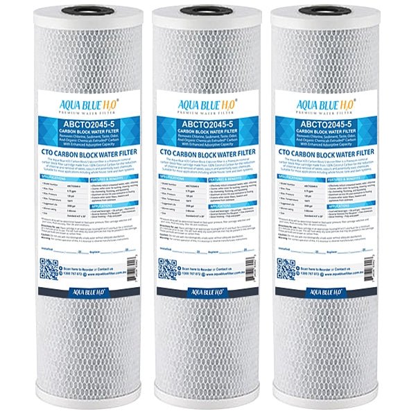 Big Blue 20"x4.5" Whole House CTO Carbon Block 5Mic - WATER FILTER DISTRIBUTORS