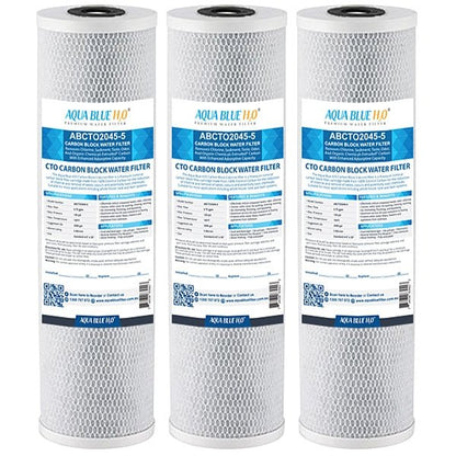 Big Blue 20"x4.5" Whole House CTO Carbon Block 5Mic - WATER FILTER DISTRIBUTORS
