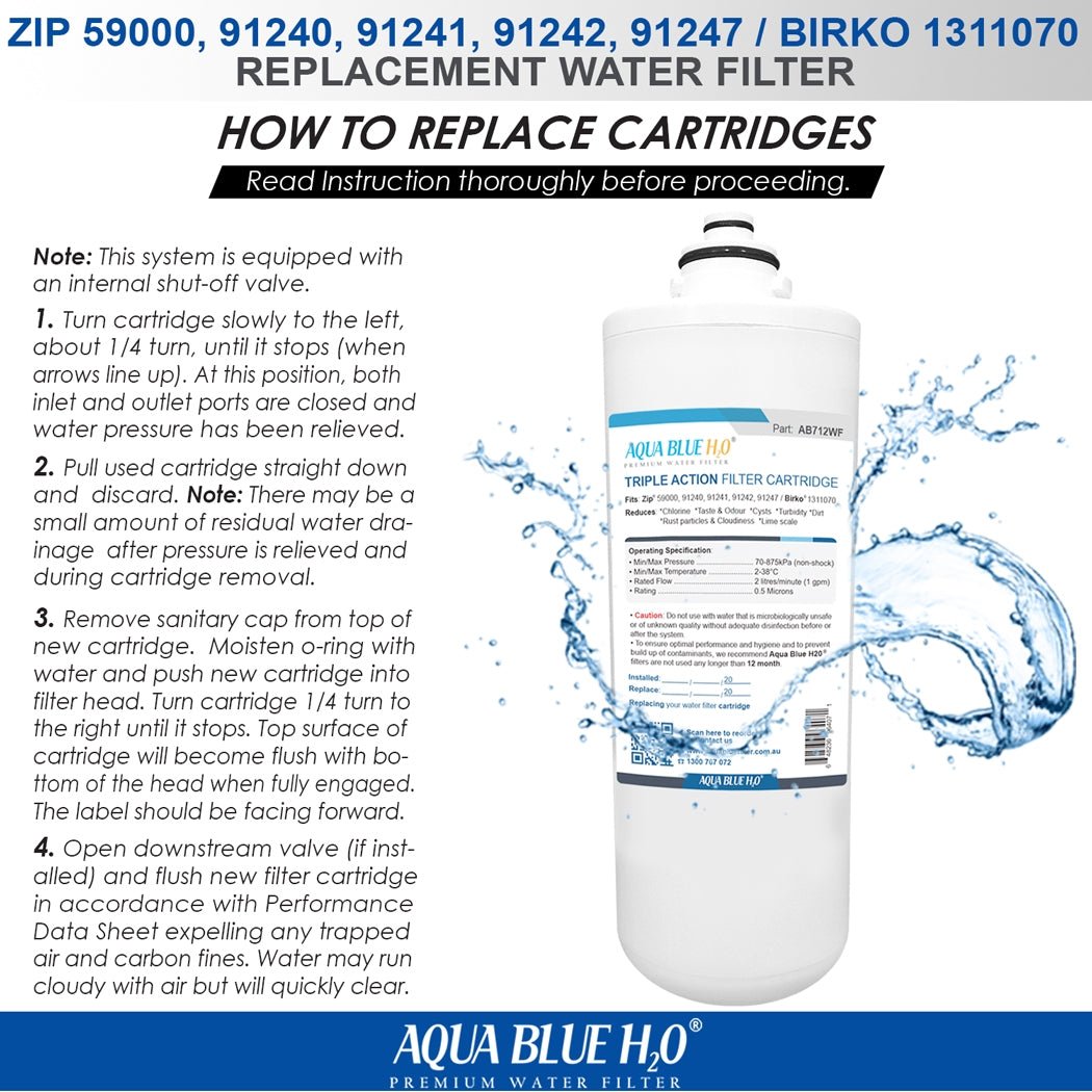 Birko 1311070 5 Micron Double Action Water Filter - WATER FILTER DISTRIBUTORS