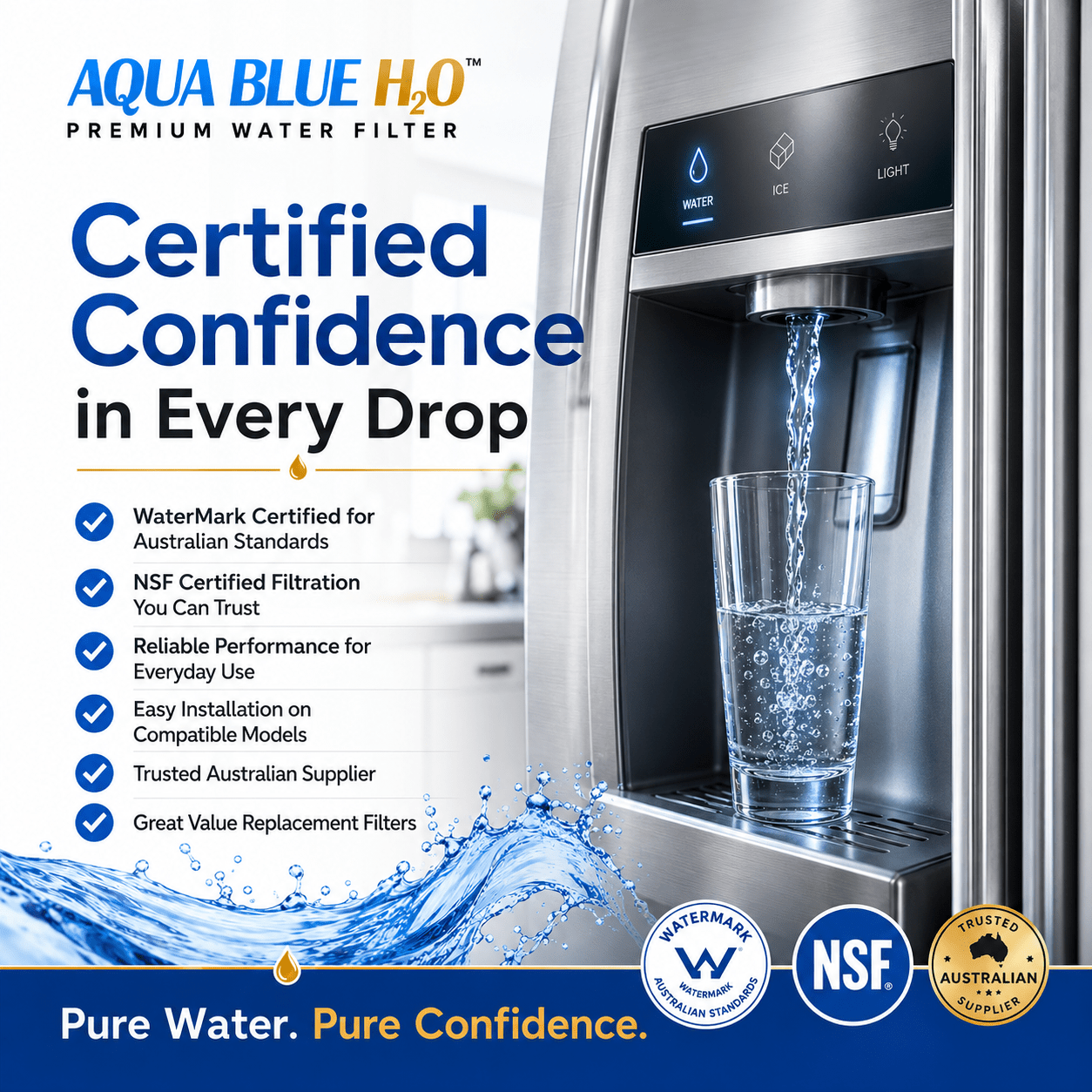 Aqua Blue H2O BORPLFTR50-WF Filter for UltraClarity Pro BORPLFTR50/55 - Water Filter Distributors