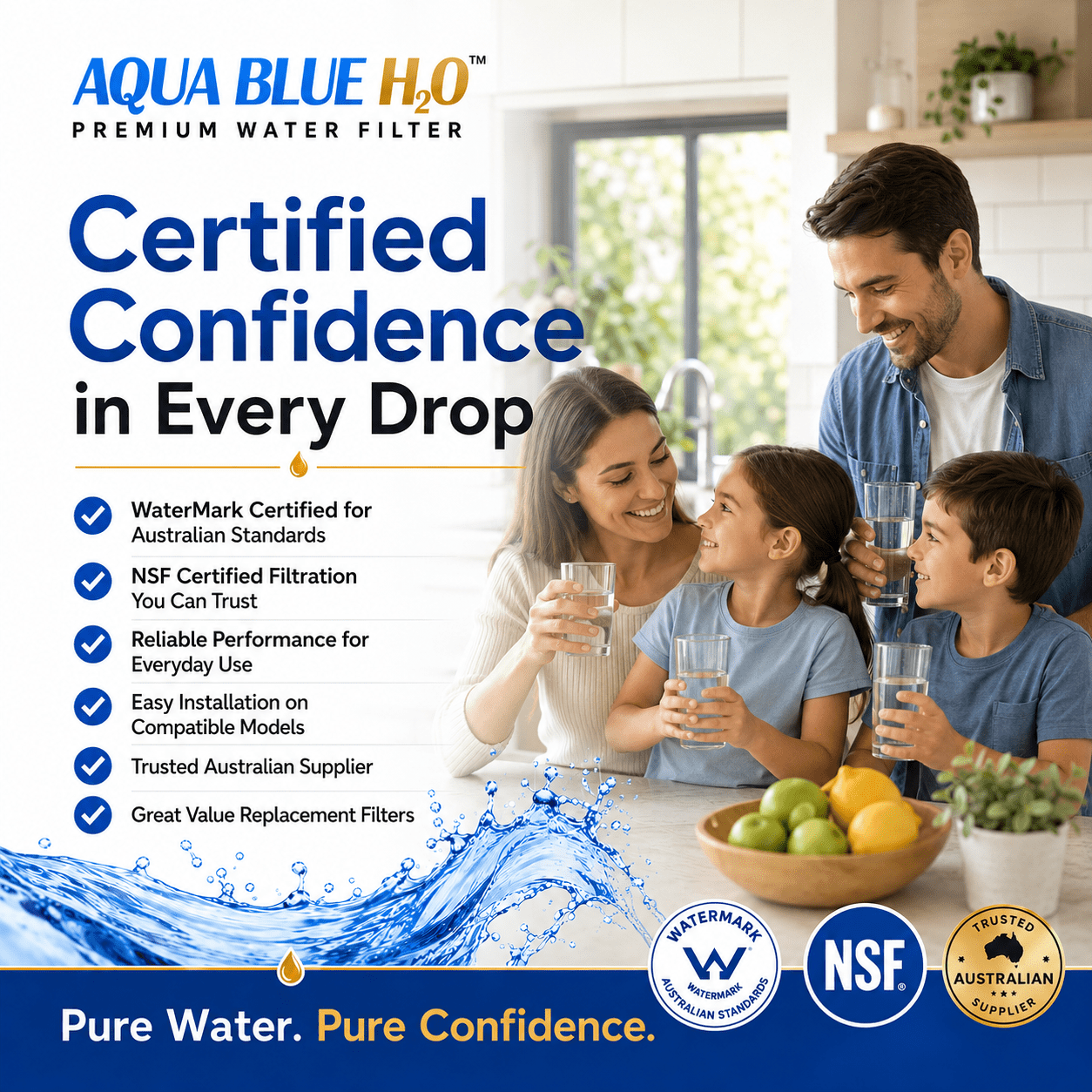 Aqua Blue H2O BORPLFTR50-WF Filter for UltraClarity Pro BORPLFTR50/55 - Water Filter Distributors