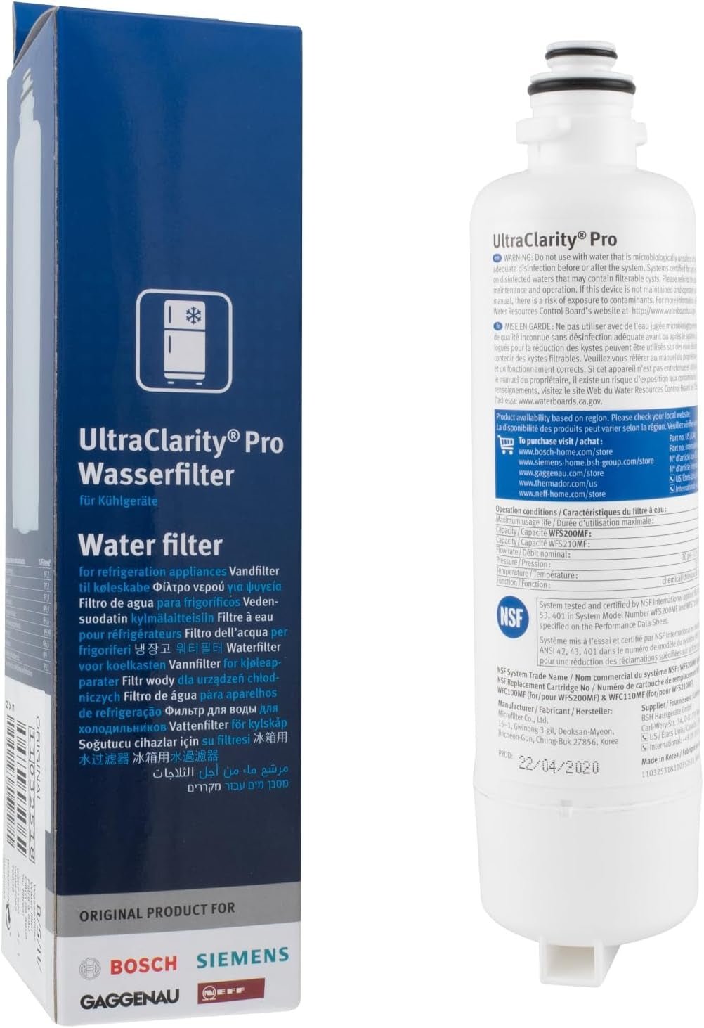 Bosch Ultra Clarity Pro Water Filter (BORPLFTR50) - WATER FILTER DISTRIBUTORS