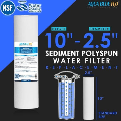 Brewing Clear Water Filter Housing 10" x 2.5" with polyspun sediment filter included - WATER FILTER DISTRIBUTORS