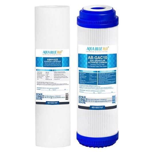 Caravan replacement filter set Sediment with Carbon GAC filters - WATER FILTER DISTRIBUTORS