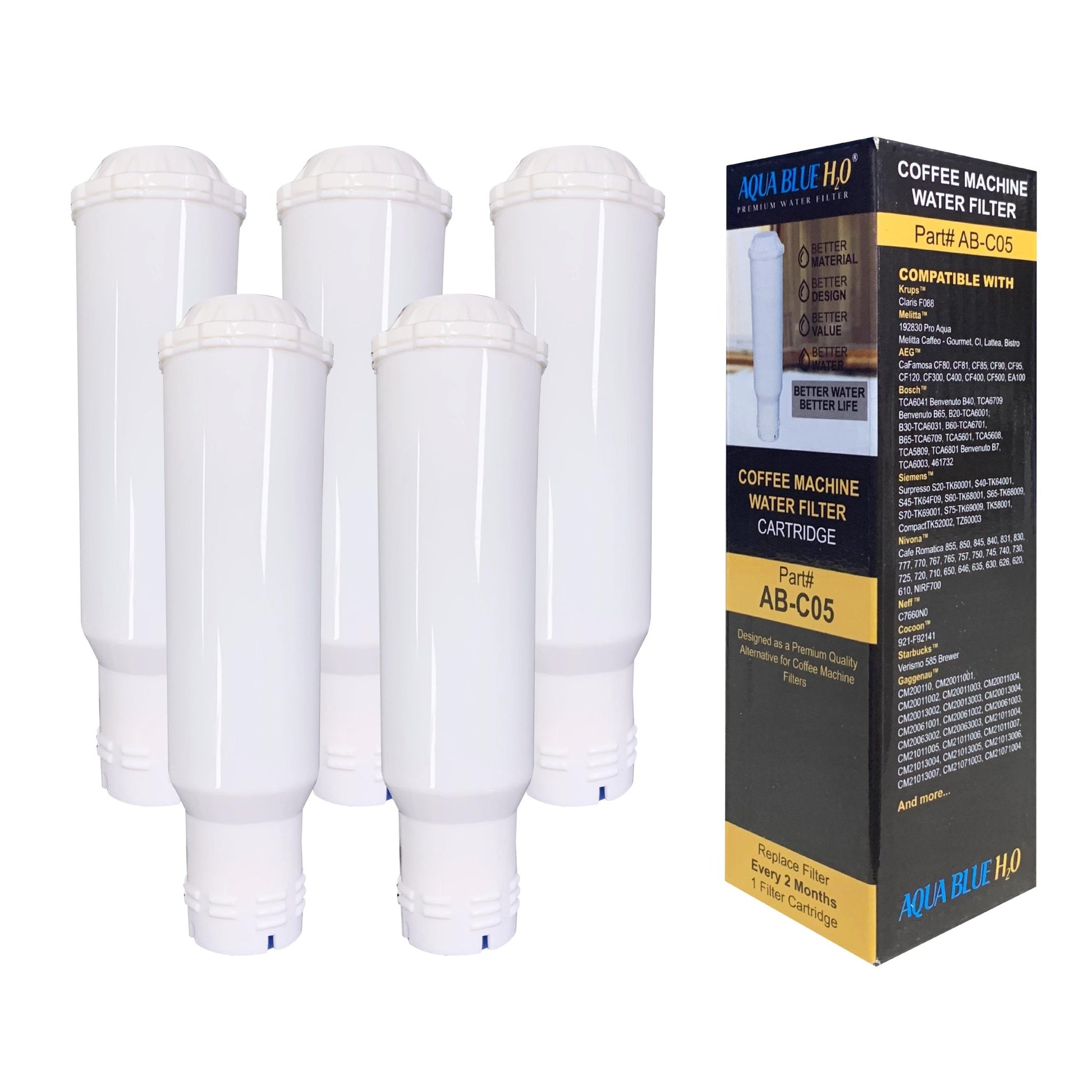 Compatible Coffee Machine Water Filter Replacement for Krups Claris F088 AB - C05 - WATER FILTER DISTRIBUTORS