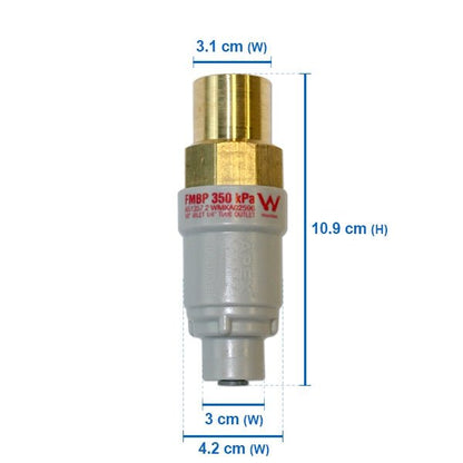 Compatible Water Filter + FMP 350 Water Pressure Reducing Valve + Water Line Tube Hose Kit 5m, 1/4 inch Set - WATER FILTER DISTRIBUTORS