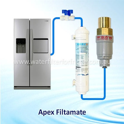 Compatible Water Filter + FMP 350 Water Pressure Reducing Valve + Water Line Tube Hose Kit 5m, 1/4 inch Set - WATER FILTER DISTRIBUTORS