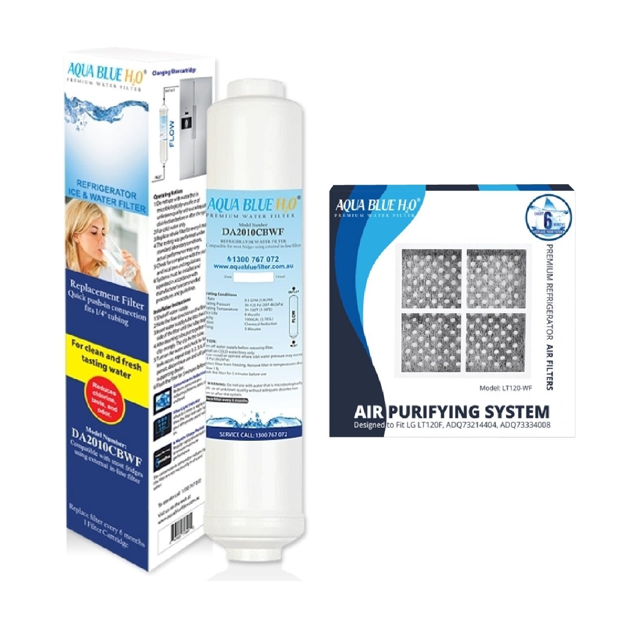 DA2010CB External Fridge Filter with Replacement Air Filter - Suits LG - WATER FILTER DISTRIBUTORS