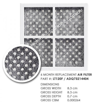 DA2010CB External Fridge Filter with Replacement Air Filter - Suits LG - WATER FILTER DISTRIBUTORS