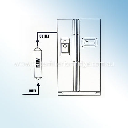 DA2010CB - WF DA2010CB by Aqua Blue H20D External Inline 1/4" Push in filter - WATER FILTER DISTRIBUTORS