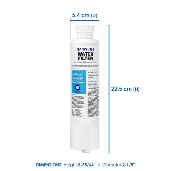 DA29 - 00020A, B, B - 1 Genuine Samsung fridge filters - WATER FILTER DISTRIBUTORS