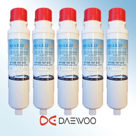 Daewoo Fridge Model FRN_Y22F2VI﻿ Aqua Blue H2O DW2042FR - 09﻿ - WF Daewoo Smeg Westinghouse Replacement Cartridge - WATER FILTER DISTRIBUTORS