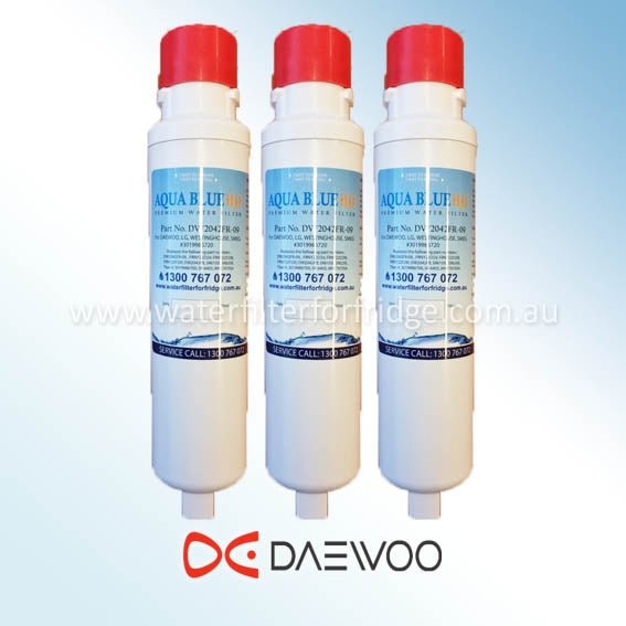 Daewoo Fridge Model FRN_Y22F2VI﻿ Aqua Blue H2O DW2042FR - 09﻿ - WF Daewoo Smeg Westinghouse Replacement Cartridge - WATER FILTER DISTRIBUTORS