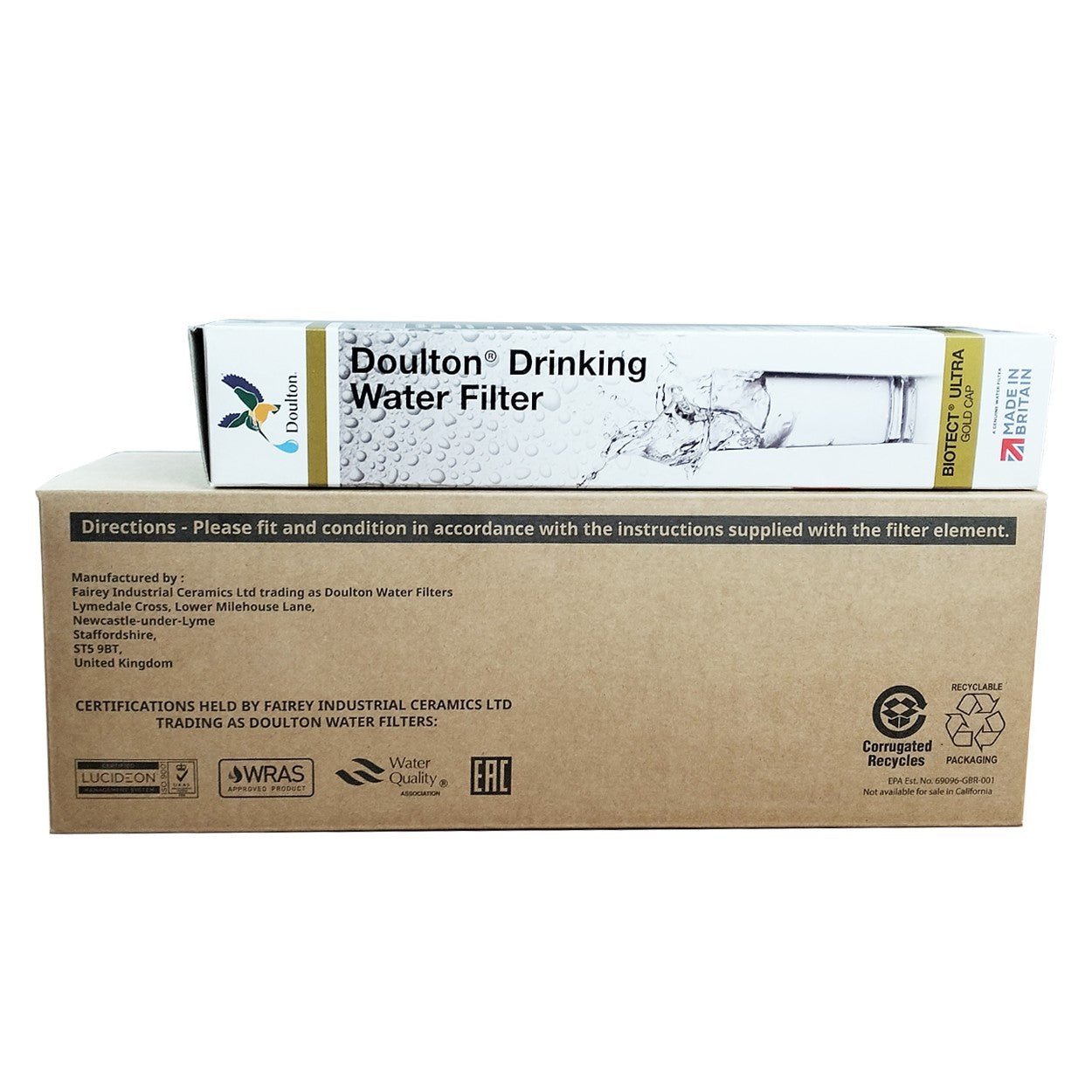 Doulton Countertop Water Purifier Systems W9331038 made in UK - WATER FILTER DISTRIBUTORS