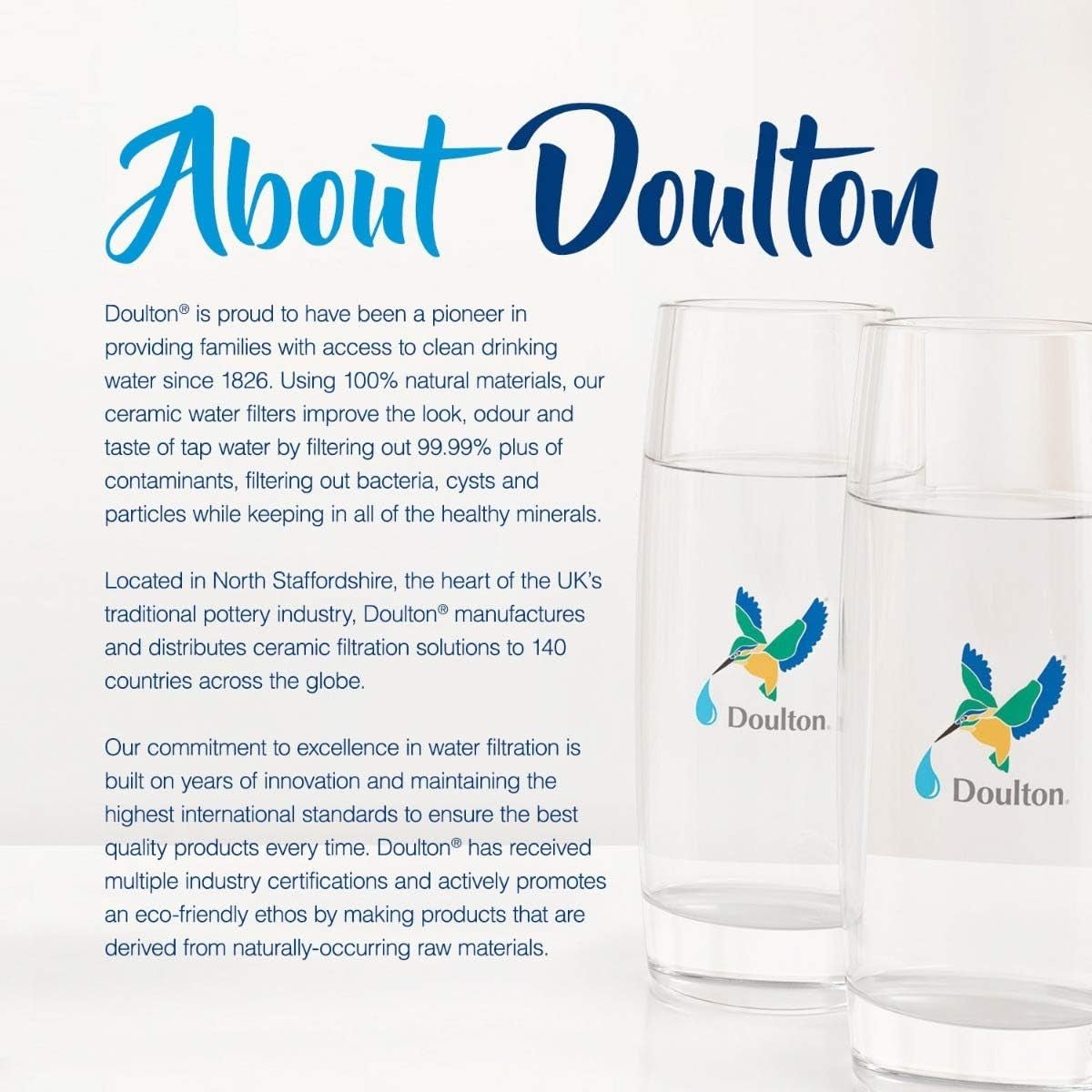 Doulton Genuine Ultra Fluoride removal filter W9120133 7" - WATER FILTER DISTRIBUTORS