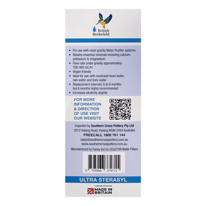 Doulton Ultra Sterasyl Water Filter Cartridge Candle Remove 99.38% PFAS - WATER FILTER DISTRIBUTORS