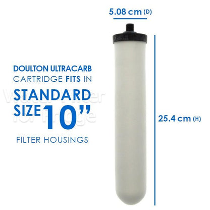 Doulton W9123053 UltraCarb Ceramic Filter Candle - WATER FILTER DISTRIBUTORS