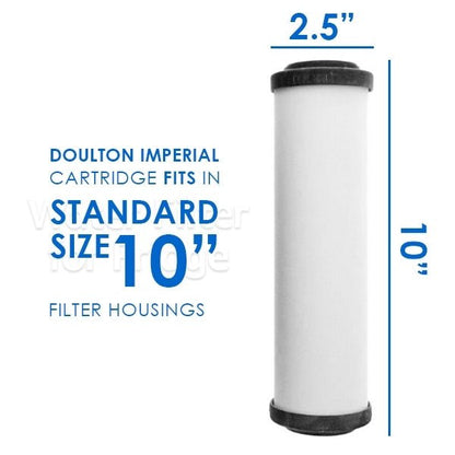 Doulton W9223006 Ultracarb Ceramic Drinking Water Filter 0.2um Imperial 10" - WATER FILTER DISTRIBUTORS