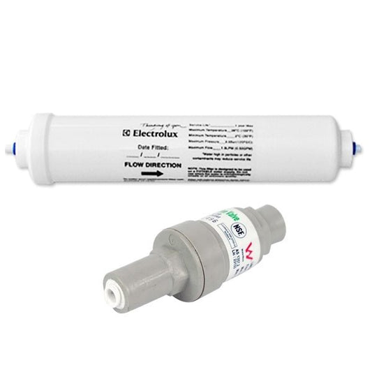 Electrolux / Westinghouse 1450970 Genuine External Filter with 1/4" Tube 350kpa / 50 PSI PLV FMP 350 - WATER FILTER DISTRIBUTORS
