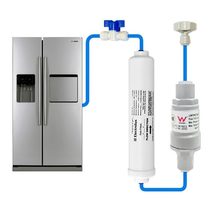 Electrolux / Westinghouse 1450970 Genuine External Filter with 1/4" Tube 350kpa / 50 PSI PLV FMP 350 - WATER FILTER DISTRIBUTORS