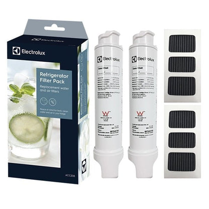 Electrolux Westinghouse Fridge Water Filter and Air Filter set ACC208 2 filter Each - WATER FILTER DISTRIBUTORS