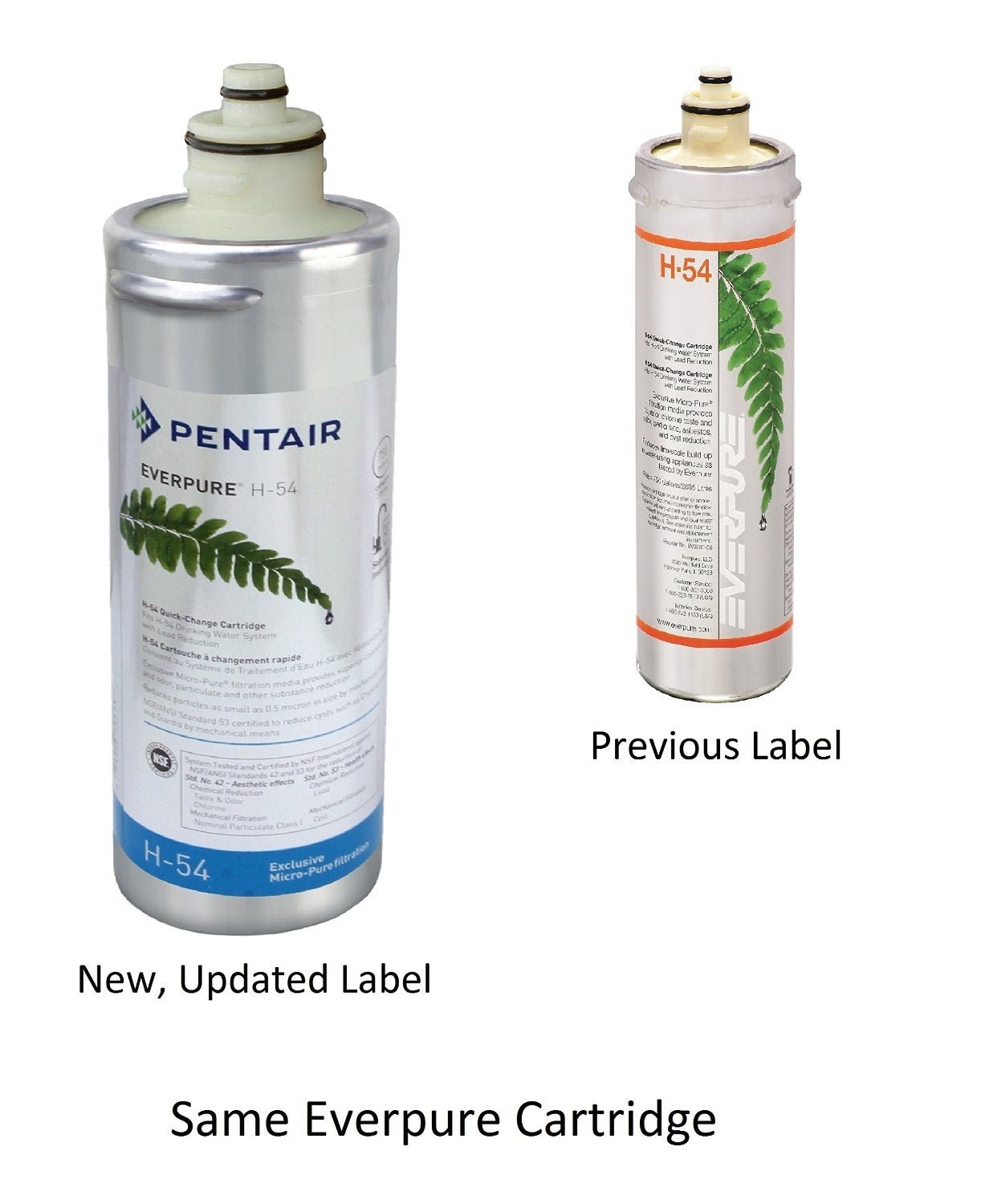 Everpure Water Filter Cartridge Pentair H - 54 EV9730 - 06 EV925268 OCS² - WATER FILTER DISTRIBUTORS