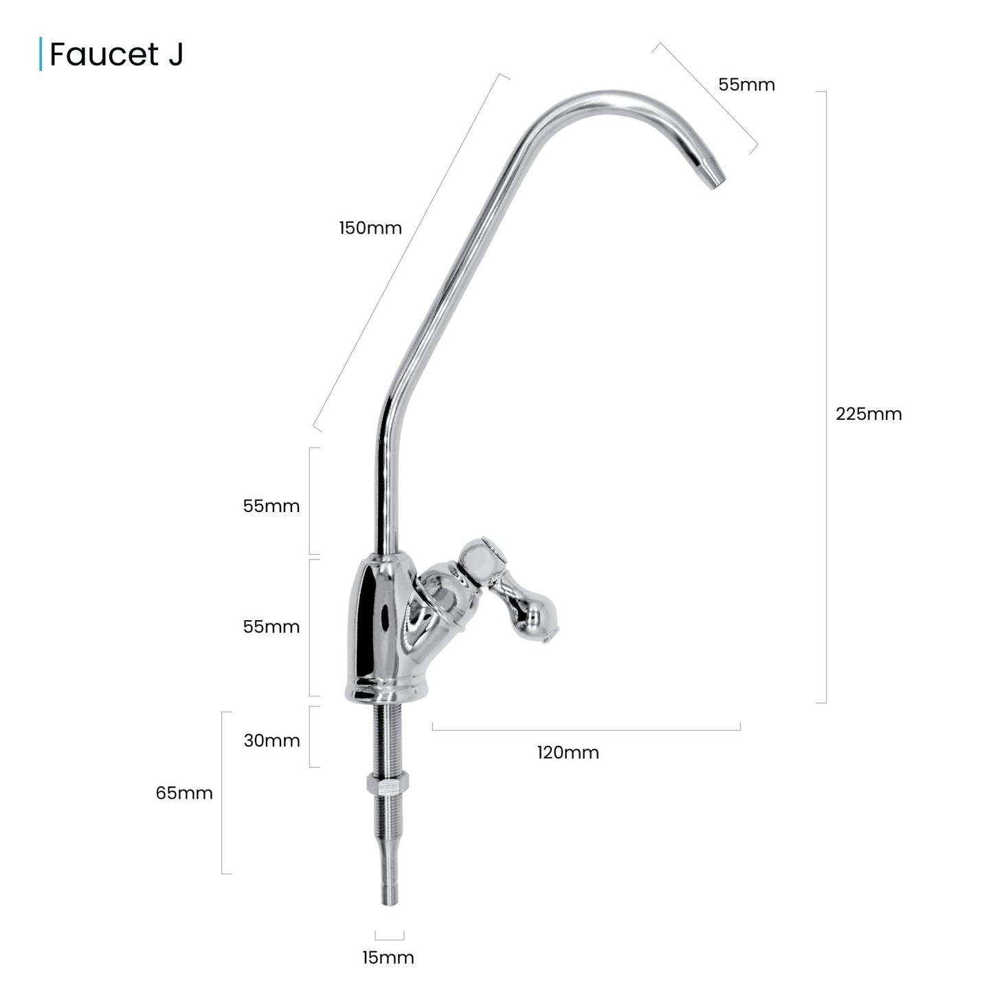 Faucet A Drinking Water Filter Tap Stainless Steel - WATER FILTER DISTRIBUTORS